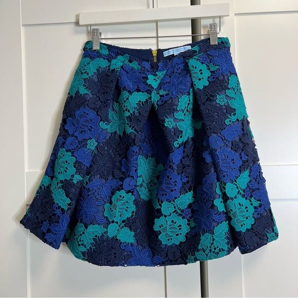 Draper James Dresses & Skirts - Draper James June Skirt 2 Blue Aqua Lace A-Line